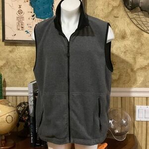 Colorado Timberline Men's Gray Fleece Vest. XL Gray/Black